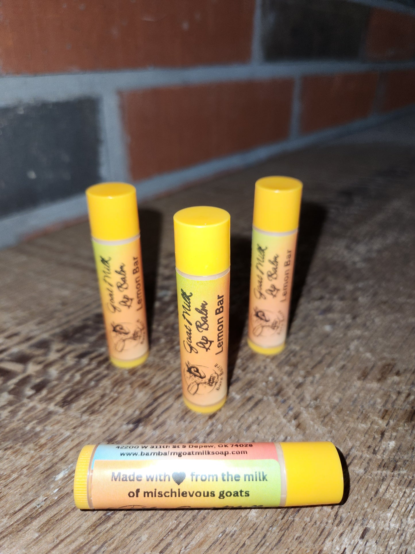 Goat Milk Lip Balm Lemon Bar